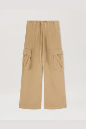 Palm Angels Camel Cargo Pants - Man Pants Camel - Camel 44