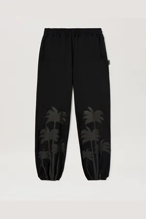 Palm Angels Palms Print Sweatpants - Man Tracksuits Vintage Black - Vintage Black L