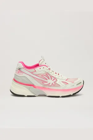 Palm Angels Pa Fluo Runner - Man Sneakers Fuchsia Fluo - Silver 38