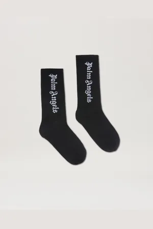 Palm Angels Socks With Logo - Kids Boy Accessories Black Off White I