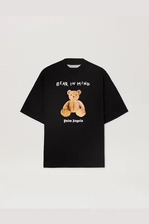 Palm Angels Bear In Mind Loose T-shirt - Woman T-shirts & Tops Black - Brown L