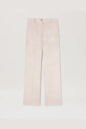 Palm Angels Jacquared Palms Pants - Woman Pants Soft Pink - Soft Pink 38