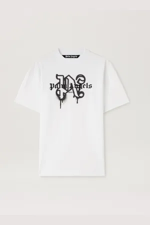 Palm Angels Monogram Spray City T-shirt Paris - Man Monogram Spray City White L