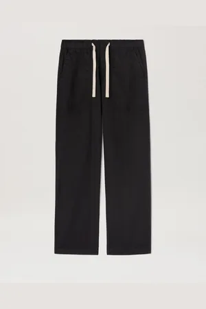 Palm Angels Flame Logo Hoodie - Man Pants Black - Black 46