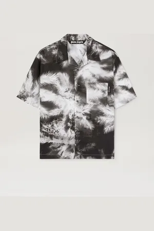 Palm Angels Blueprint Palms Shirt - Man Shirts Black - Off White 44