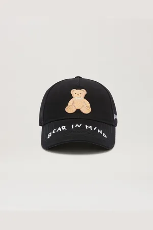 Palm Angels Bear In Mind Cap - Man Hats & Caps Black - Brown O/s