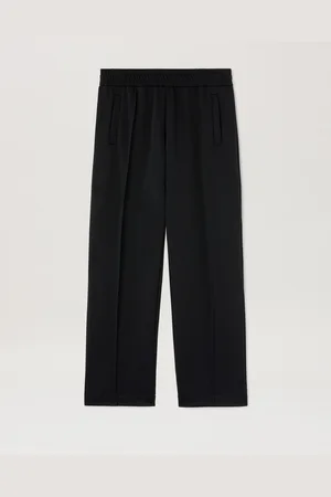 Palm Angels Curved Logo Track Pants - Man Tracksuits Black - Off White L