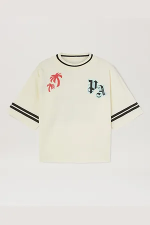 Palm Angels Palm Team T-shirt - Kids Boy Clothing Butter Black 12