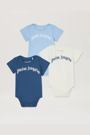 Palm Angels 3 Pack Bodysuits - Kids All Baby Light Blue Offwhite 18