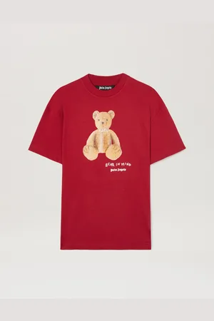 Palm Angels Bear In Mind T-shirt - Man T-shirts & Polo Red - Brown L