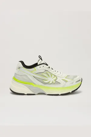 Palm Angels Pa4 Fluo Runner - Man Sneakers Yellow Fluo - Silver 38