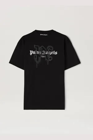 Palm Angels Monogram Spray City T-shirt Paris - Man Monogram Spray City Black L