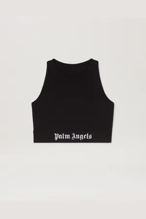 Palm Angels Logo Tape American Bra - Woman Activewear Black - Black L