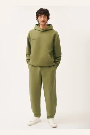The Pangaia Mens DNA Barrel-Leg Sweatpants—highland - XXS
