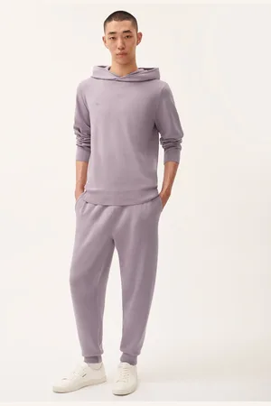 The Pangaia Mens DNA Regenerative Merino Wool Sweatpants—raisin - L