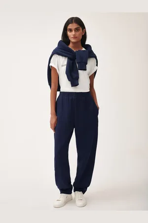 The Pangaia Womens DNA Barrel-Leg Sweatpants— - XS
