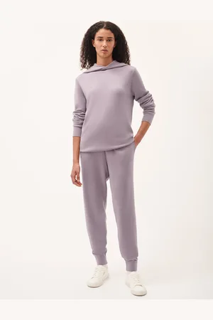 The Pangaia Womens DNA Regenerative Merino Wool Sweatpants—raisin - L