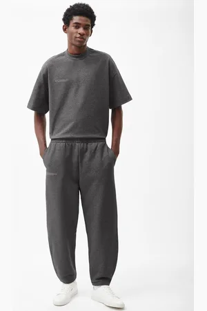 The Pangaia Mens Reclaimed Cotton Barrel-Leg Sweatpants— - XXS