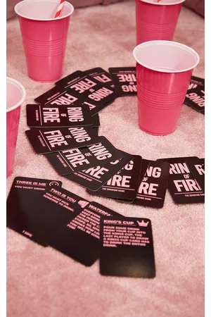 PRETTYLITTLETHING Women Rings - Ring Of Fire Drinking Game Exclusive Pink