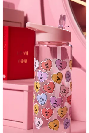 PRETTYLITTLETHING Love Hearts Water Bottle