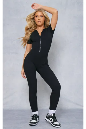 Black Strappy Contour Sculpt Jumpsuit