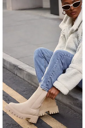 Rebecca Allen All Weather Chelsea Boot in Cream