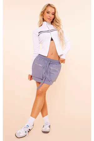 Acetate Slinky Square Neck Top & Knot Front Mini Skirt
