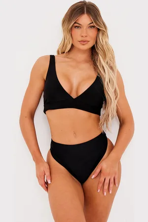 PRETTYLITTLETHING Plunge Mix & Match Bikini Top