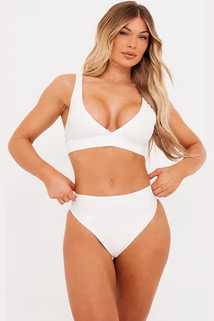 PRETTYLITTLETHING Plunge Mix & Match Bikini Top