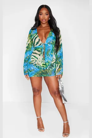 PRETTYLITTLETHING Shape Chiffon Zebra Printed Mini Skirt
