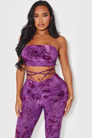 PRETTYLITTLETHING Shape Devore Knot Front Bralet