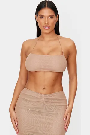 PRETTYLITTLETHING Shape Glitter Bralette
