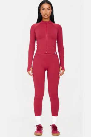 PRETTYLITTLETHING Ribbed Detail Gym Leggings