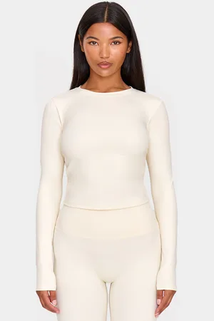 PRETTYLITTLETHING Ultimate Sculpt Long Sleeve Crop Gym Top