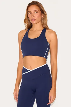 PRETTYLITTLETHING Sculpt Double Layer Padded Contrast Binding Sports Bra