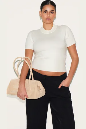 PRETTYLITTLETHING Plus Basic Knit T Shirt