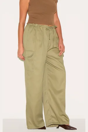PRETTYLITTLETHING Plus Tie Waist Cargo Pant