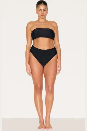 PRETTYLITTLETHING Plus Basic High Waist Bikni Bottom