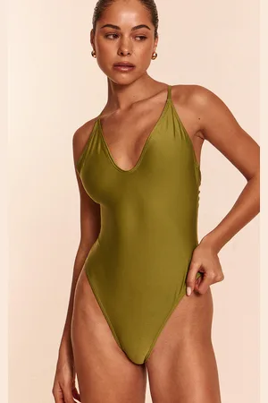 PRETTYLITTLETHING Basic Plunge Swimsuit