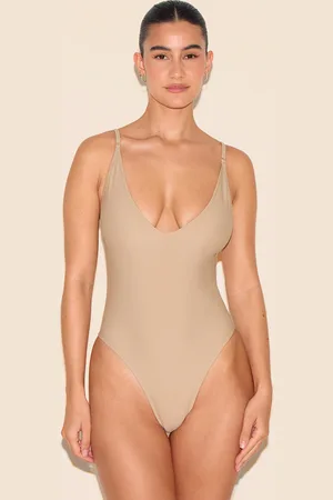 PRETTYLITTLETHING Basic Low Scoop Swimsuit