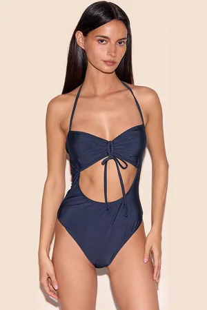 PRETTYLITTLETHING Blue Cut Out Swimsuit