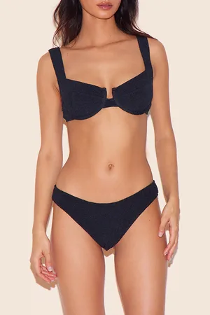 PRETTYLITTLETHING Mini Crinkle Tanga Bikini Bottoms