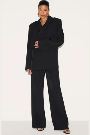 PRETTYLITTLETHING Tailored Woven Wide Leg Pant