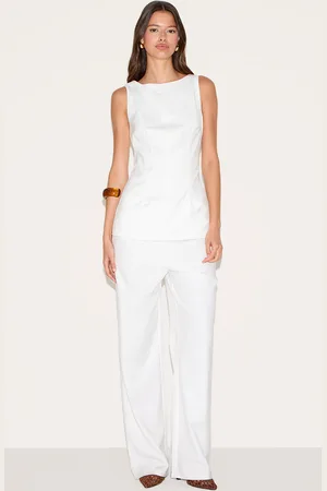 PRETTYLITTLETHING Tailored Boat Neck Longline Jumpsuit
