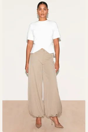 PRETTYLITTLETHING Woven Puffball Cuffed Pants
