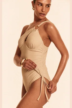 PRETTYLITTLETHING Petite One Shoulder Underwired Swimsuit