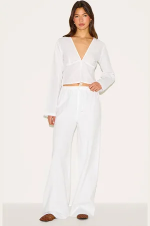 PRETTYLITTLETHING Wide Leg Drawstring Pants