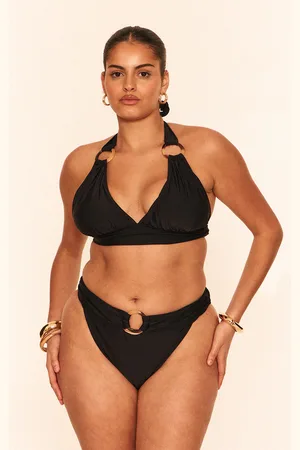 PRETTYLITTLETHING Plus O Ring Detail Tanga Bikini Bottoms
