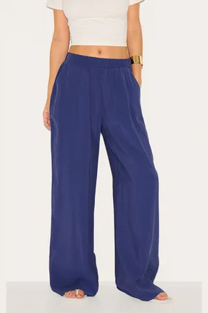PRETTYLITTLETHING Peach Woven Elasticated Waist Straight Leg Pants