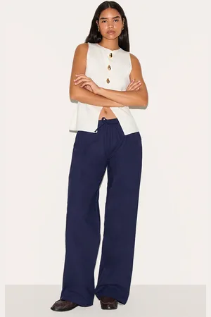 PRETTYLITTLETHING Tall Linen Drawstring Waist Pants